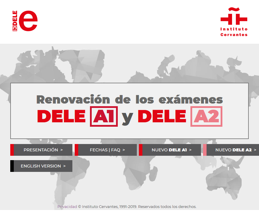 Nuevo espacio web de difusión de los nuevos exámenes DELE A1 y A2 para